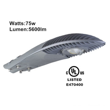 factory price DLC UL 75w led street light housing solar led street light price